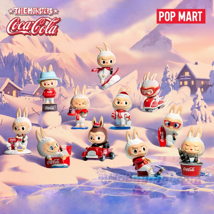 POP MART Authentic THE MONSTERS Labubu Mini CocaCola Mystery Box 10 Designs (Random)