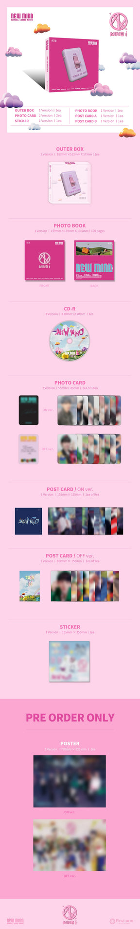 NINE.i Mini Album Vol. 3 - NEW MIND