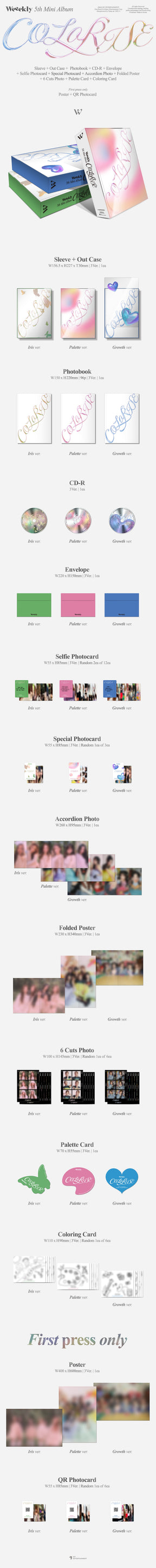 WEEEKLY Mini Album Vol.5 - ColoRise  (Random Version)
