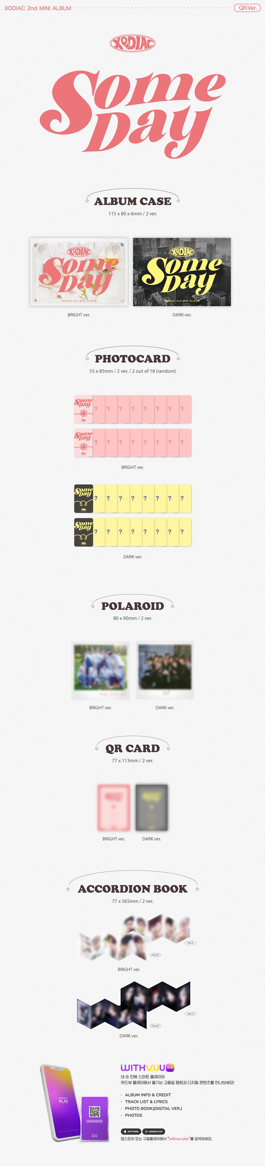 XODIAC 2ND MINI ALBUM - SOME DAY (QR VERSION)