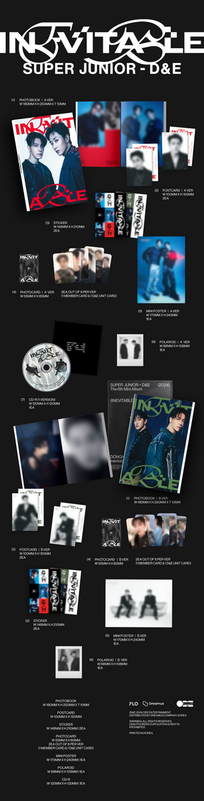 SUPER JUNIOR D&E THE 6TH MINI ALBUM - INEVITABLE (RANDOM VERSION)