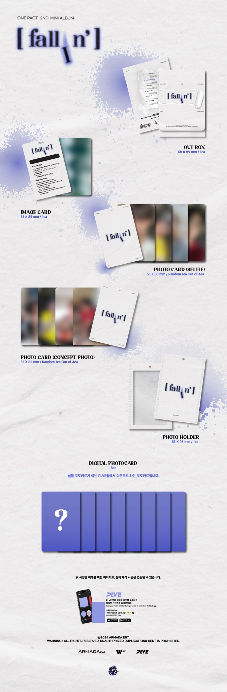 ONE PACT 2ND MINI ALBUM - FALLIN' (PLVE VERSION)