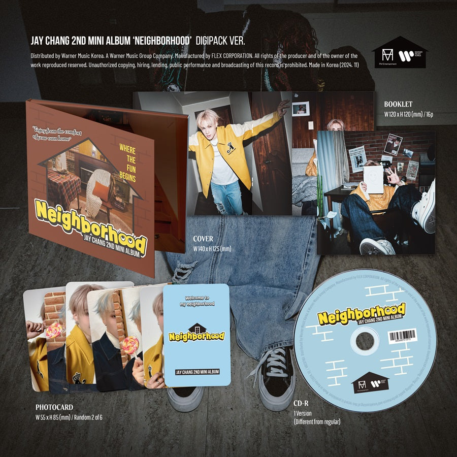 JAY CHANG 2ND MINI ALBUM - NEIGHBORHOOD (DIGIPACK VER.)