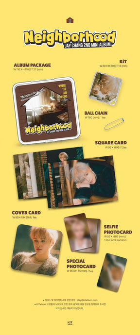 JAY CHANG 2ND MINI ALBUM - NEIGHBORHOOD (KIT ALBUM)