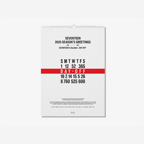 SEVENTEEN - 2025 WALL CALENDAR
