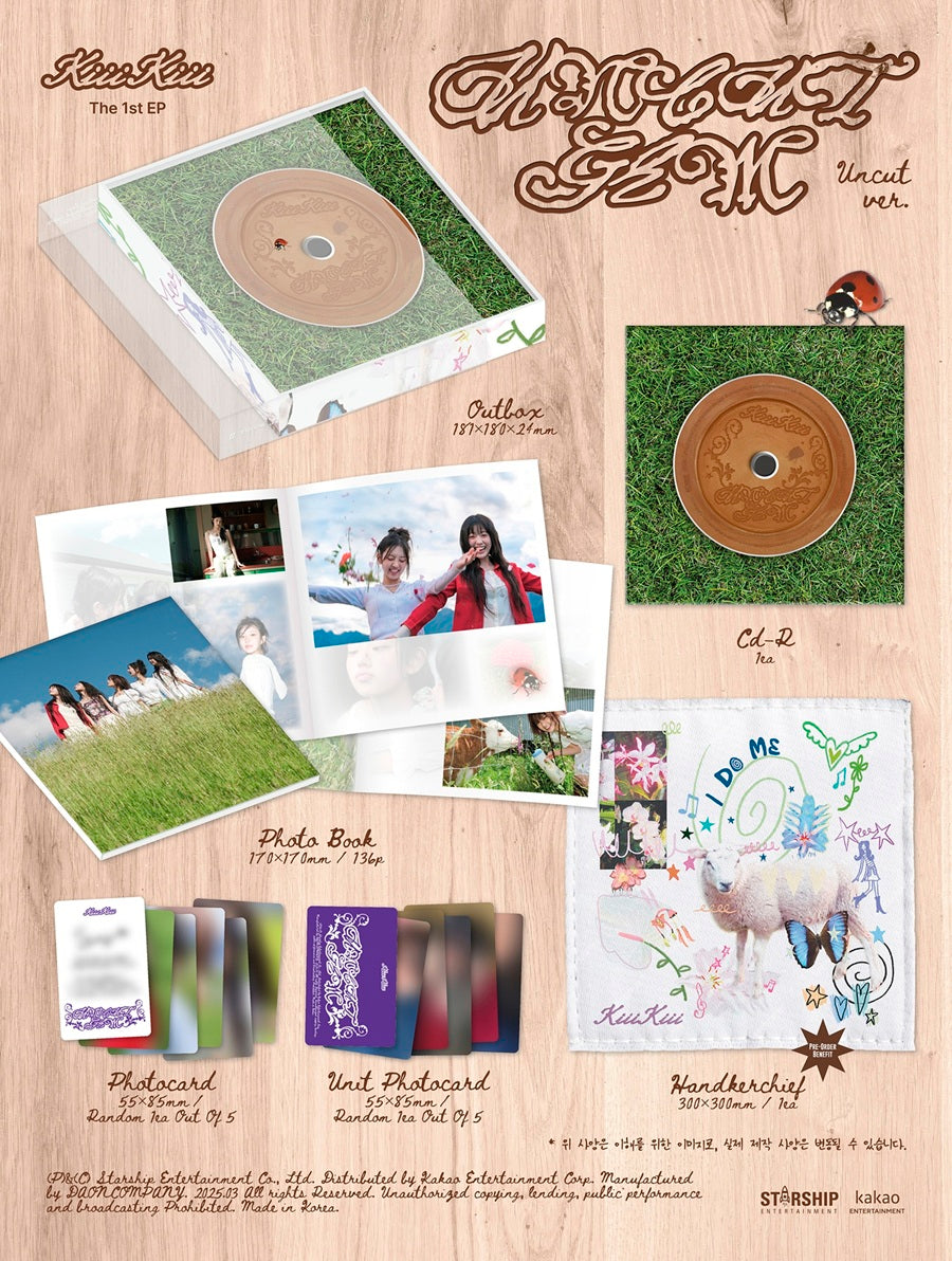 KIIIKIII 1ST EP - UNCUT GEM (UNCUT VER.)(LIMITED EDITION)