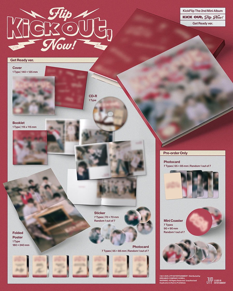 KICKFLIP 2ND MINI ALBUM - KICK OUT, FLIP NOW! (GET READY VER.)