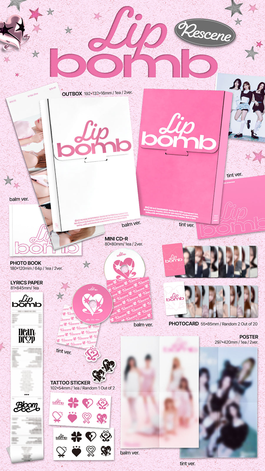 RESCENE 3RD MINI ALBUM - LIP BOMB