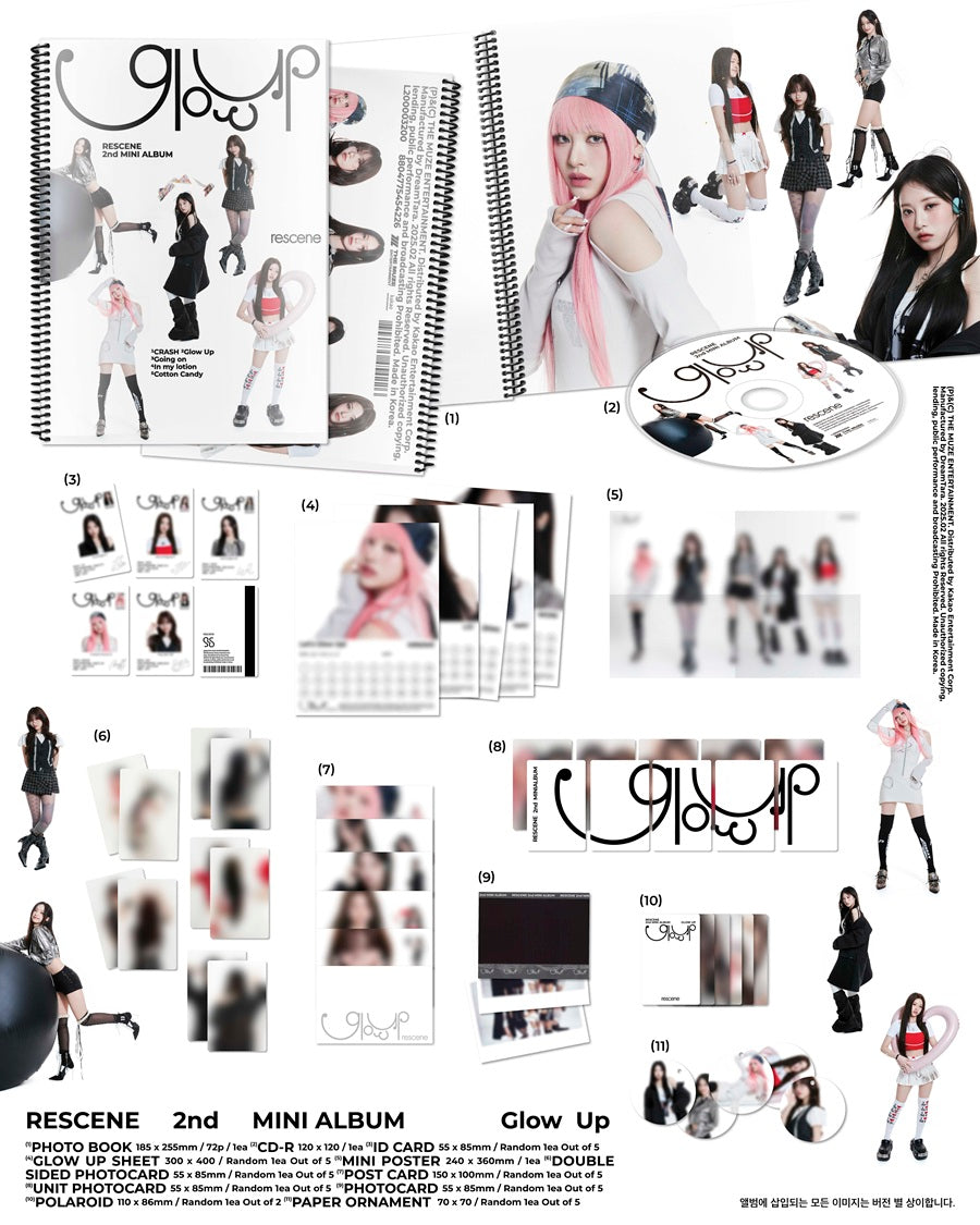 RESCENE 2ND MINI ALBUM - GLOW UP (ME VER.)
