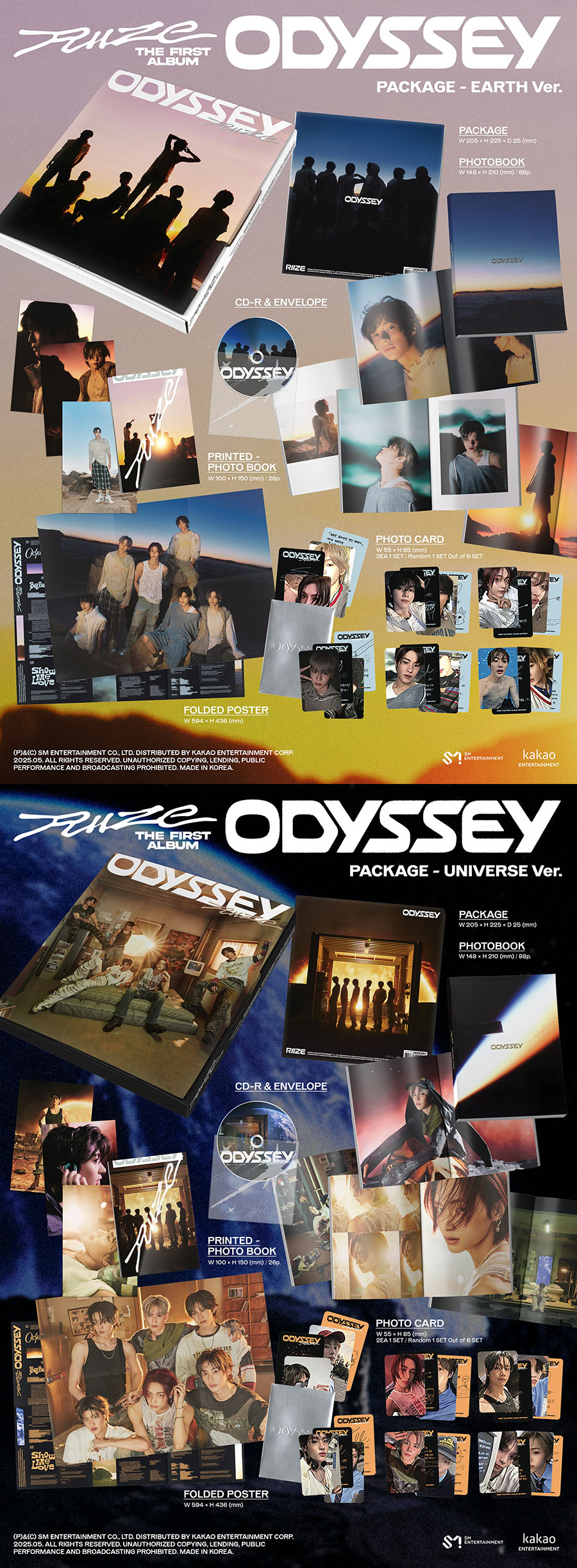 RIIZE 1ST ALBUM - ODYSSEY (PACKAGE VER.)