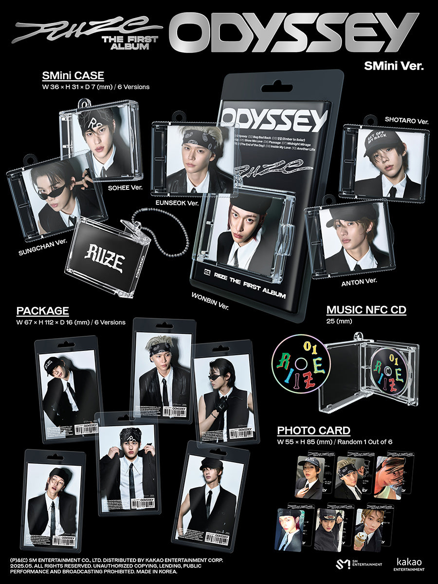 RIIZE 1ST ALBUM - ODYSSEY (SMINI VER.)