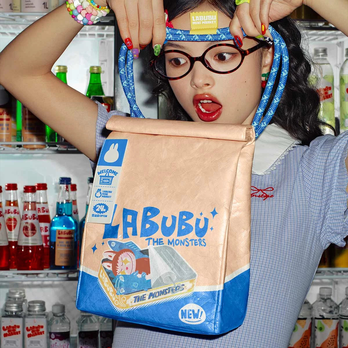 POP MART Authentic Wacky Mart Messenger Bag