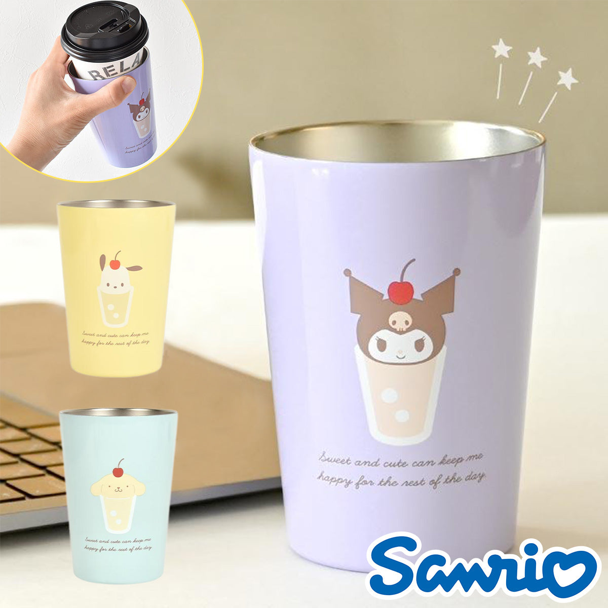SANRIO© Stainless Steel Cup Tumbler (Japan Edition)