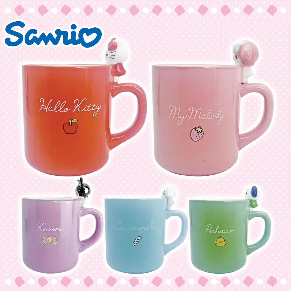SANRIO© Mug With Riding Figure (Japan Edition)