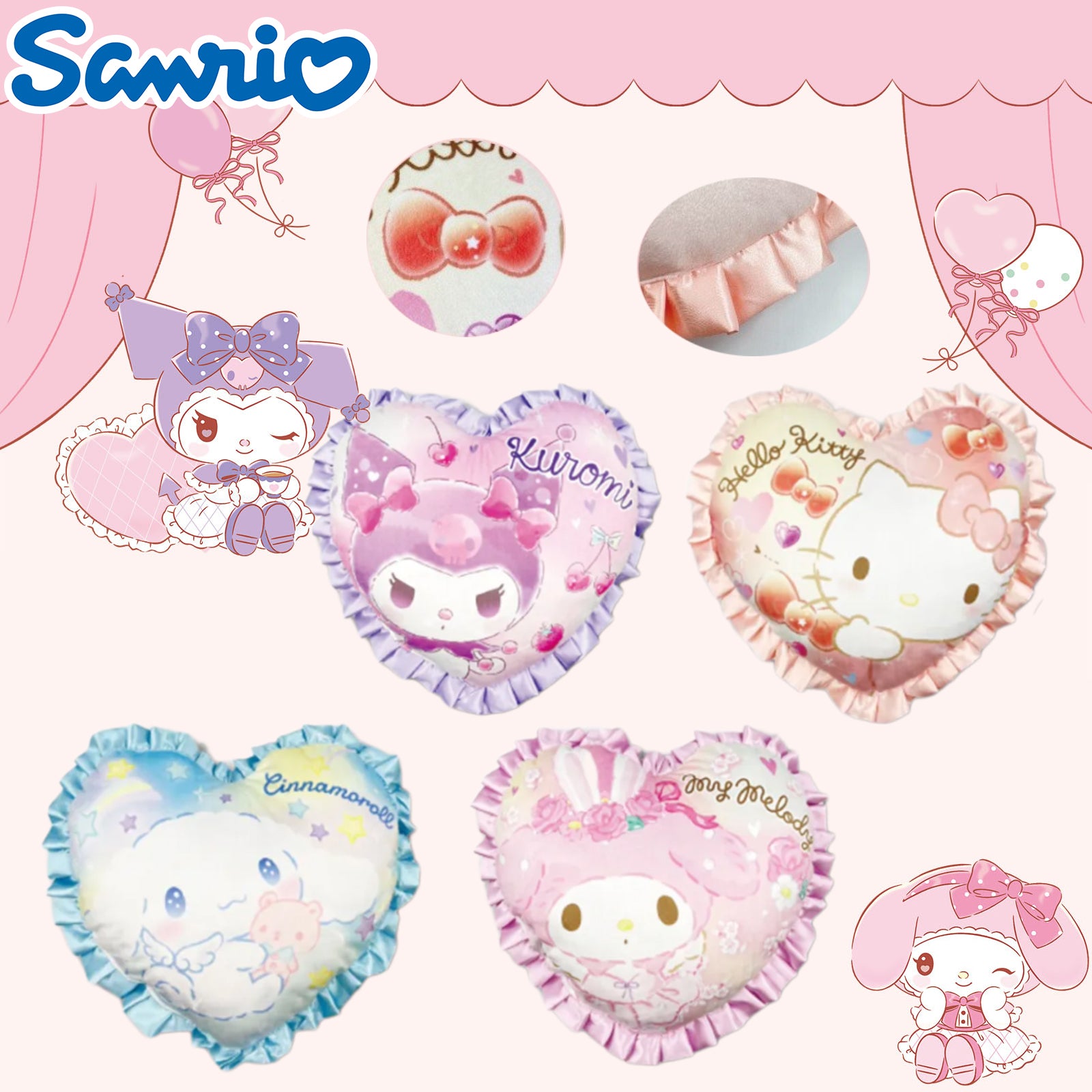 SANRIO© Cushion Heart (Japan Edition)