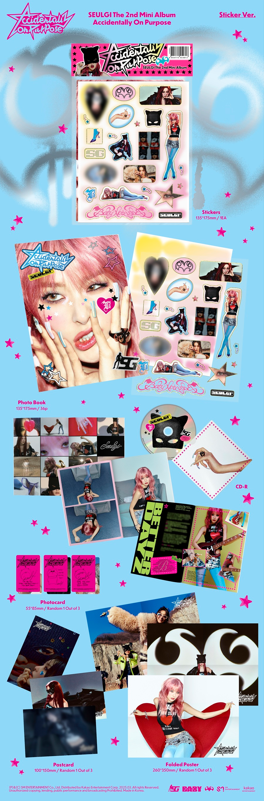 SEULGI 2ND MINI ALBUM - ACCIDENTALLY ON PURPOSE (STICKER VER.)