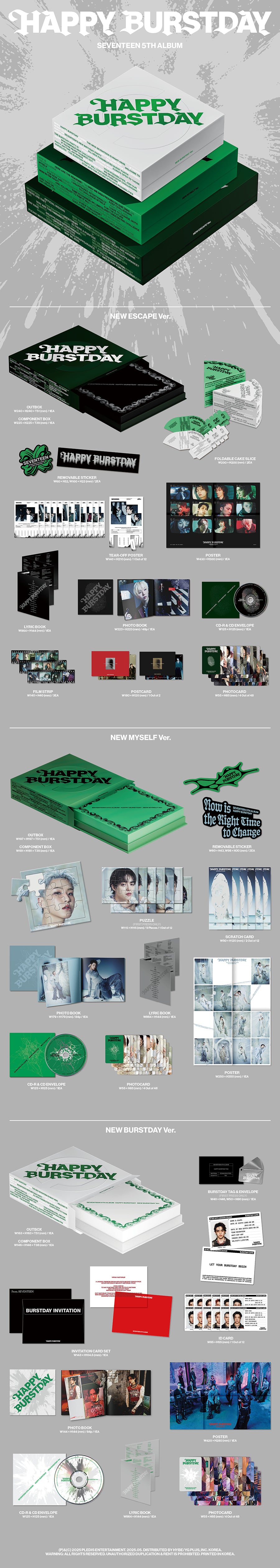 SEVENTEEN 5TH ALBUM - HAPPY BURSTDAY
