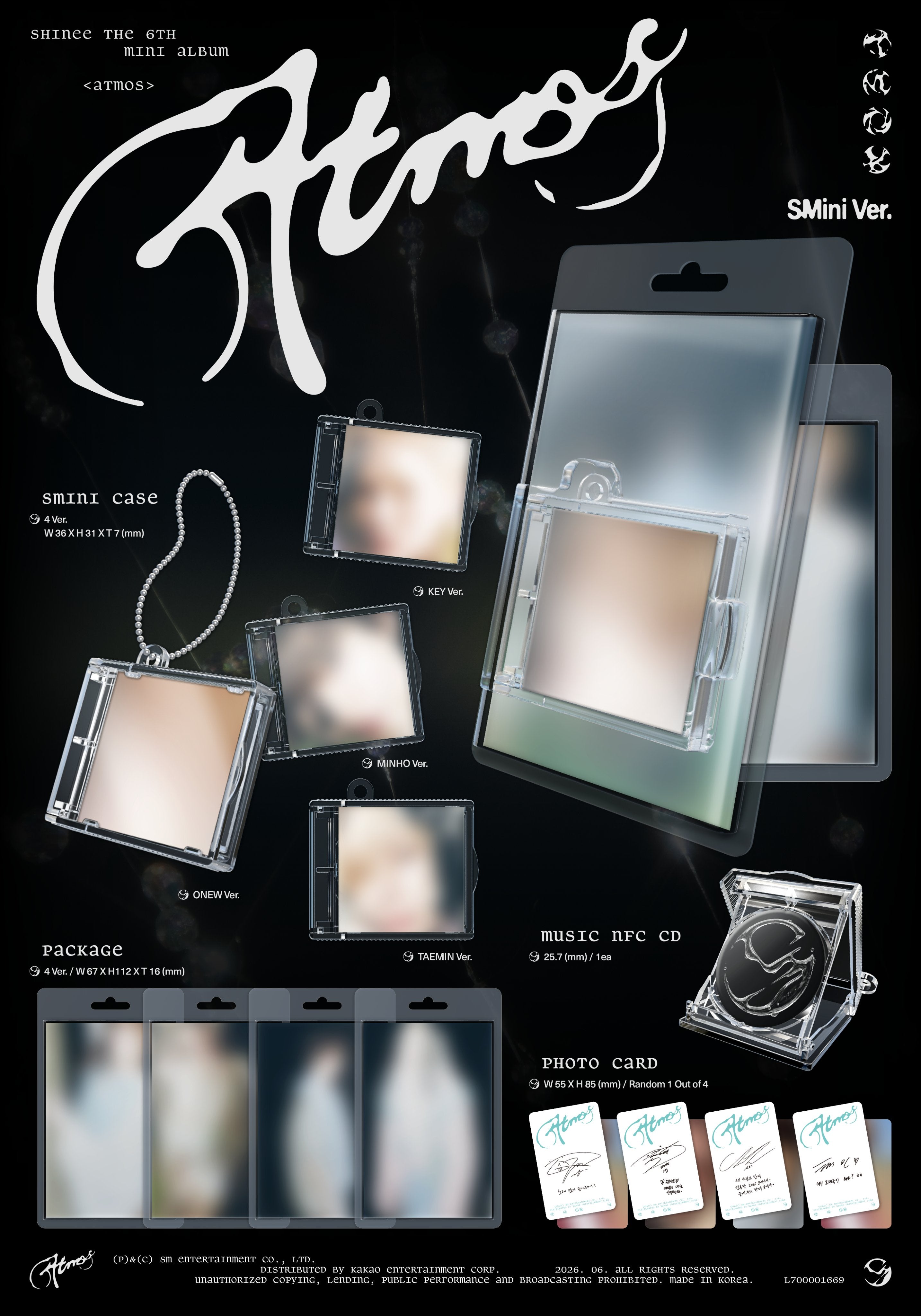 SHINEE 6TH MINI ALBUM - ATMOS (SMINI VER.)