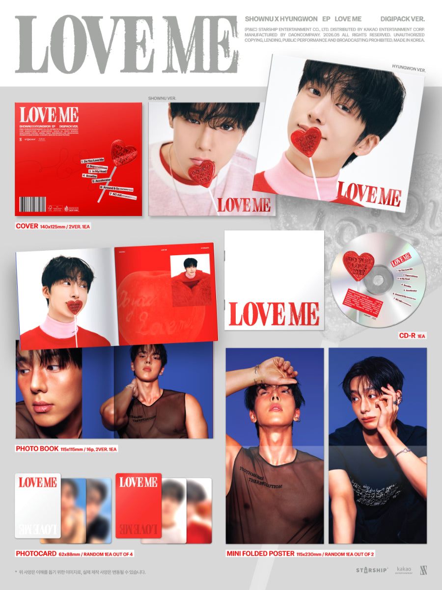 SHOWNU X HYUNGWON - EP [LOVE ME] (DIGIPACK VER.)