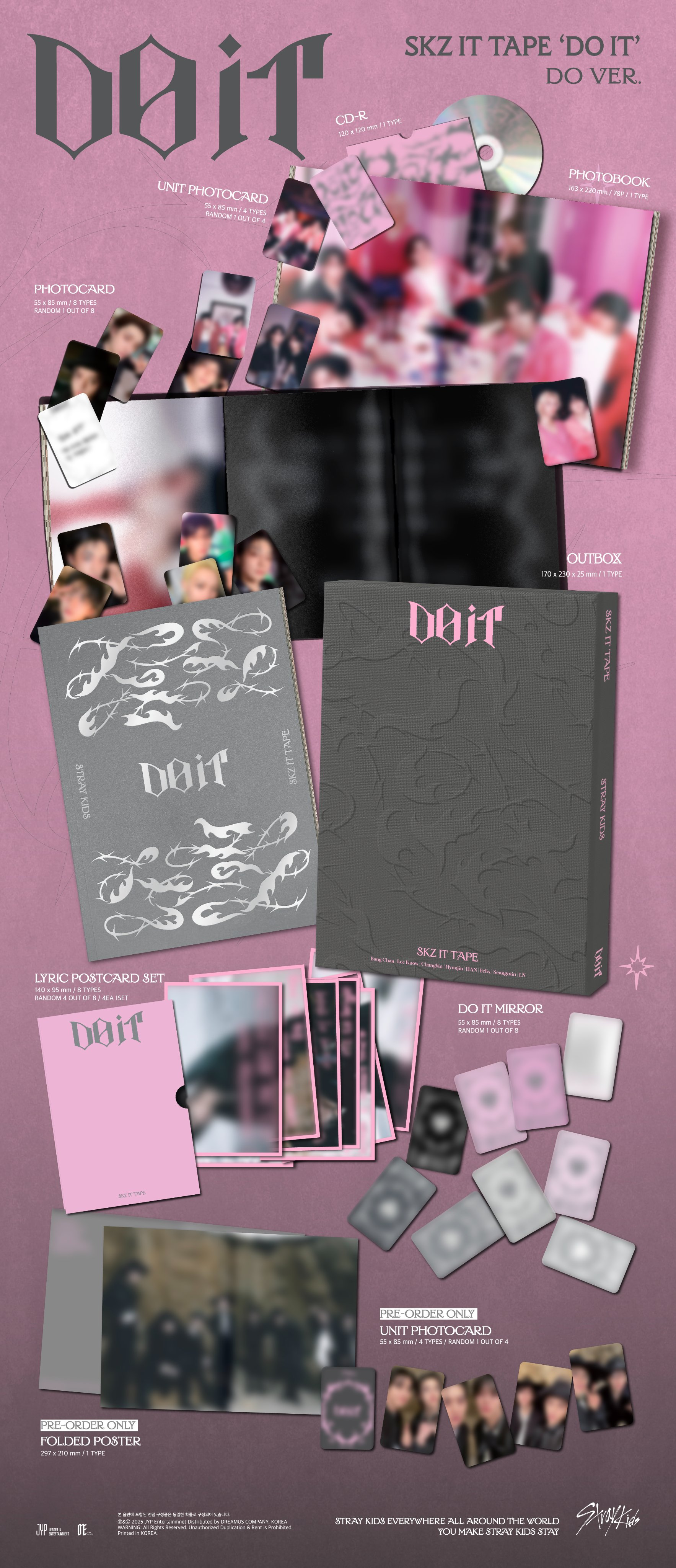 STRAY KIDS SKZ IT TAPE - DO IT (DO VER.) LIMITED VER.