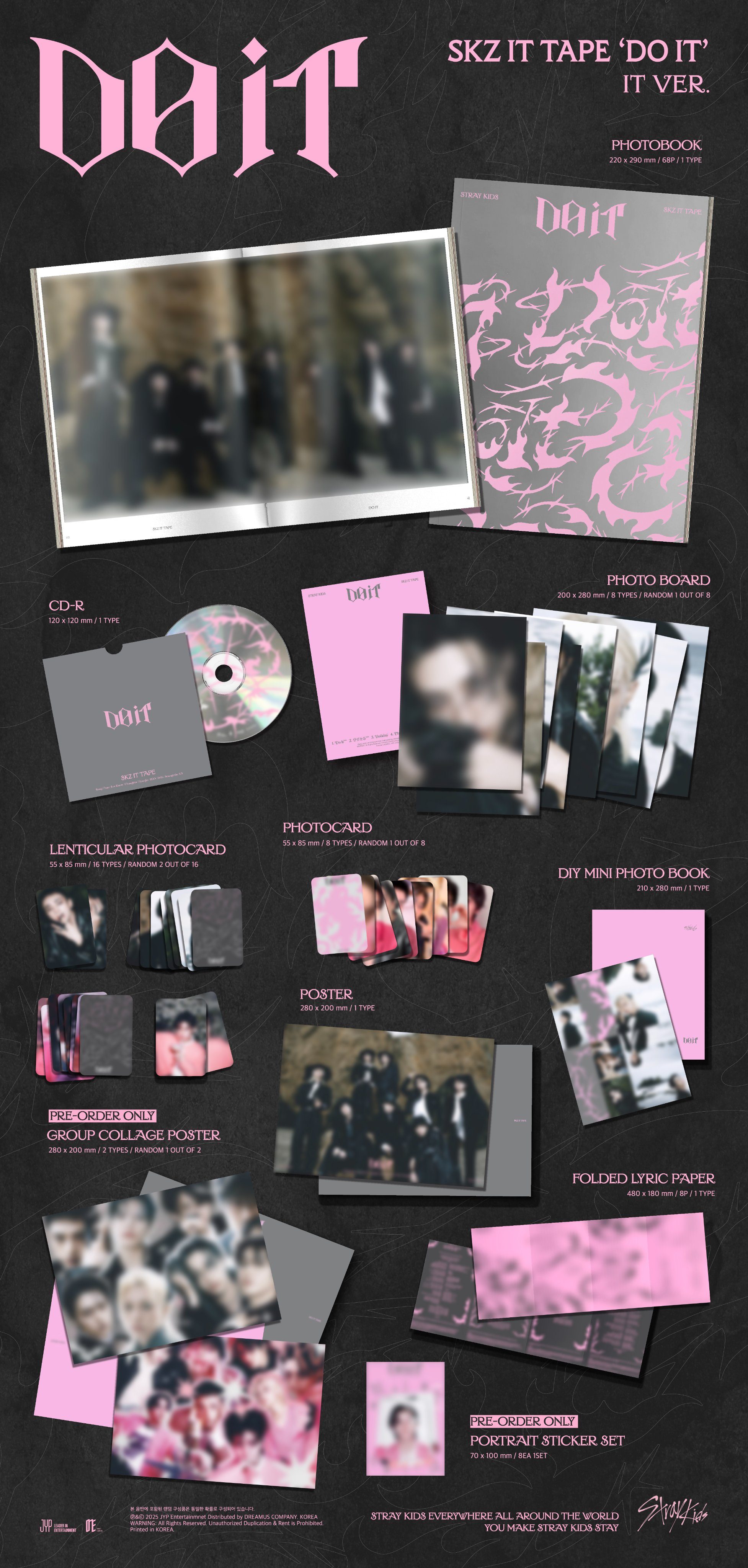 STRAY KIDS SKZ IT TAPE - DO IT (IT VER.)