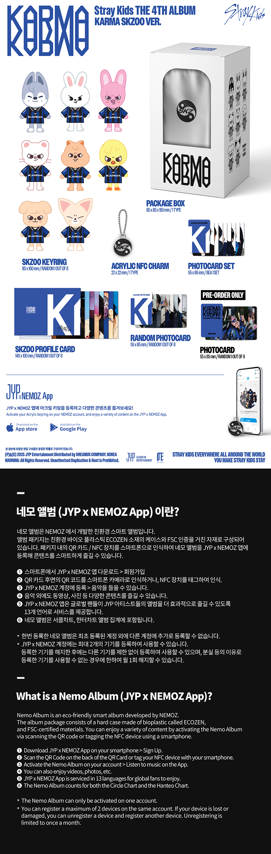 STRAY KIDS 4TH ALBUM - KARMA (SKZOO VER.)