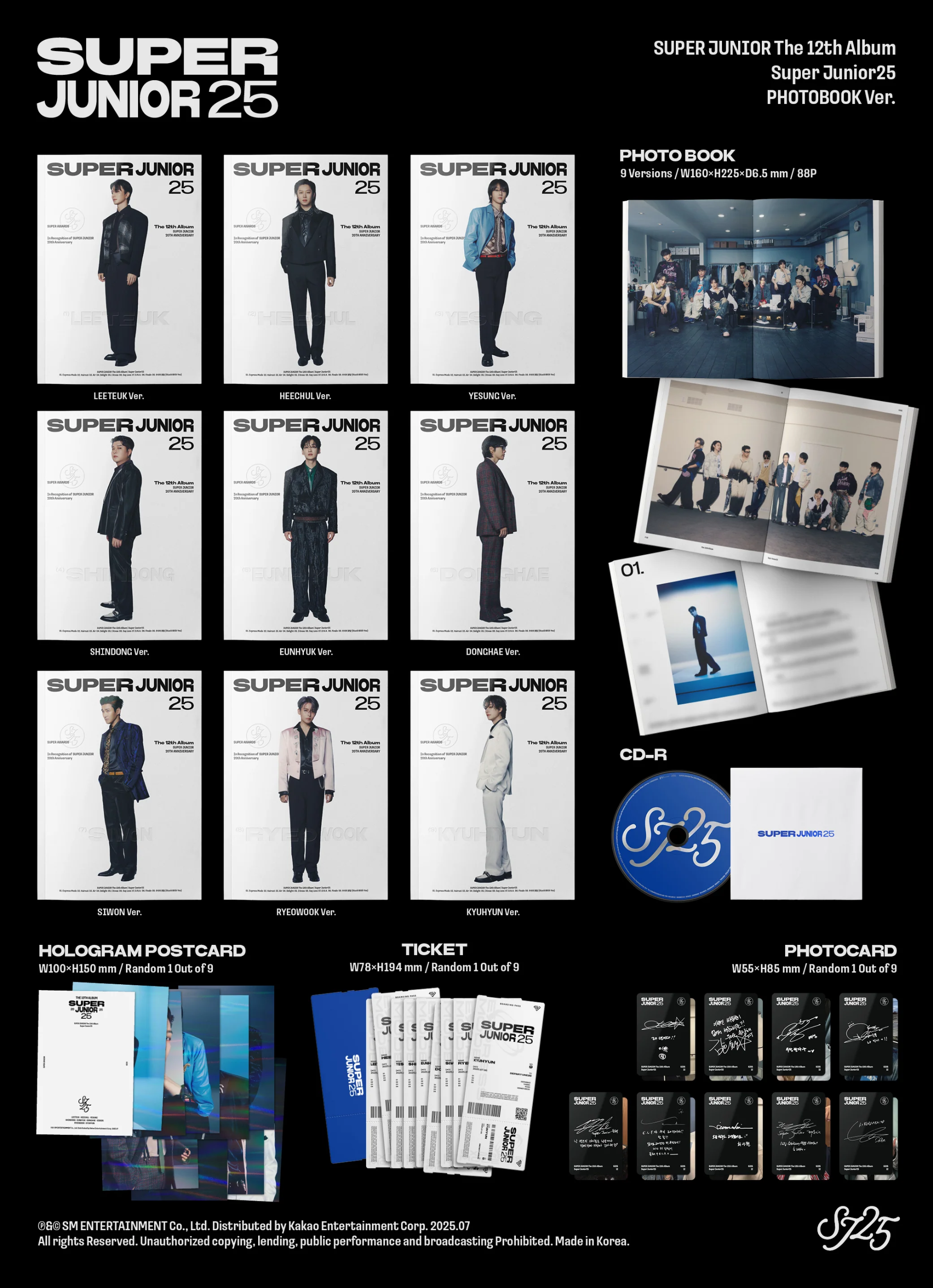 SUPER JUNIOR 12TH ALBUM - SUPER JUNIOR25 (PHOTOBOOK VER.)