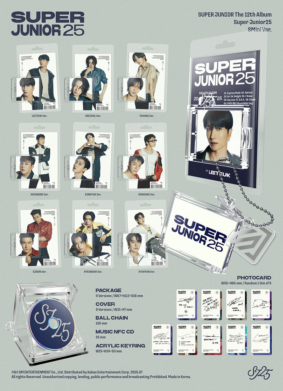 SUPER JUNIOR 12TH ALBUM - SUPER JUNIOR25 (SMINI VER.)