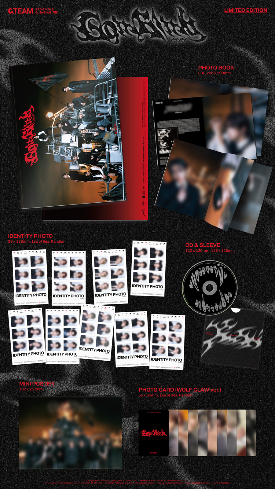&TEAM 3RD SINGLE - GO IN BLIND (LIMITED EDITION)