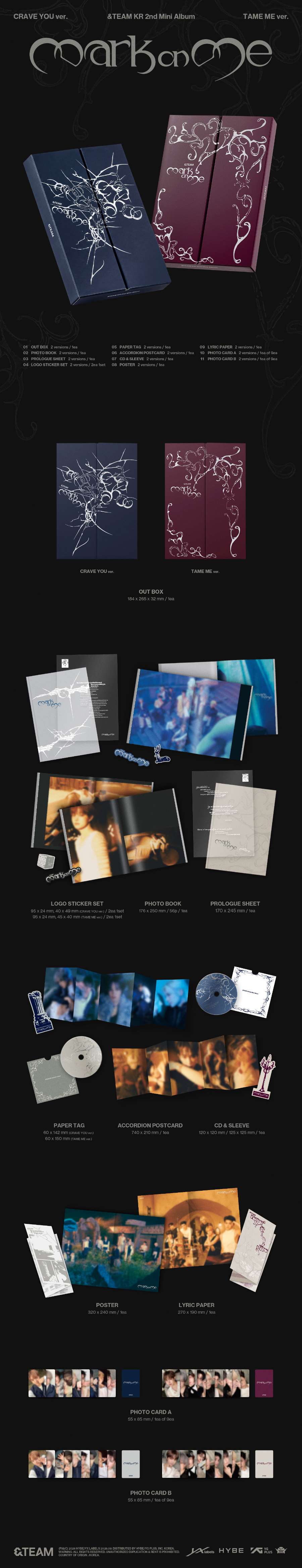 &TEAM - KR 2ND MINI ALBUM [MARK ON ME]