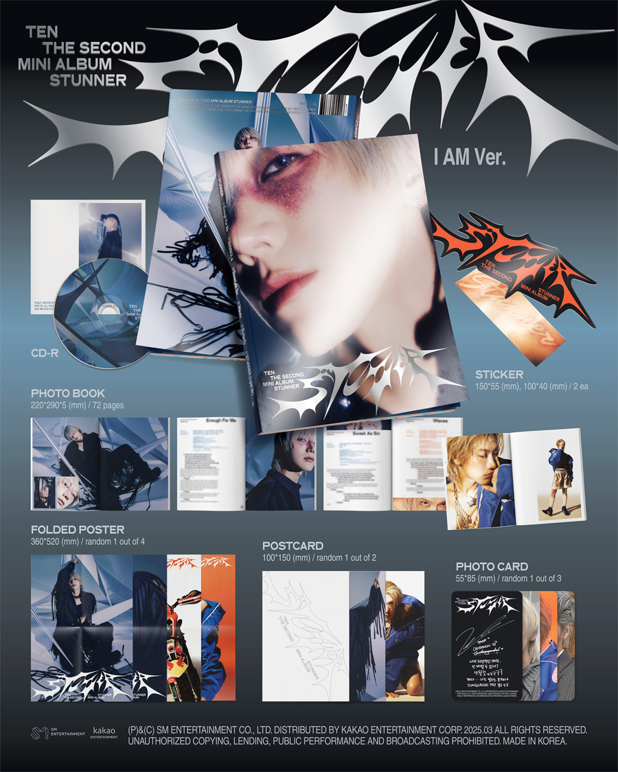 TEN 2ND MINI ALBUM - STUNNER (PHOTOBOOK VER)(I AM VER)