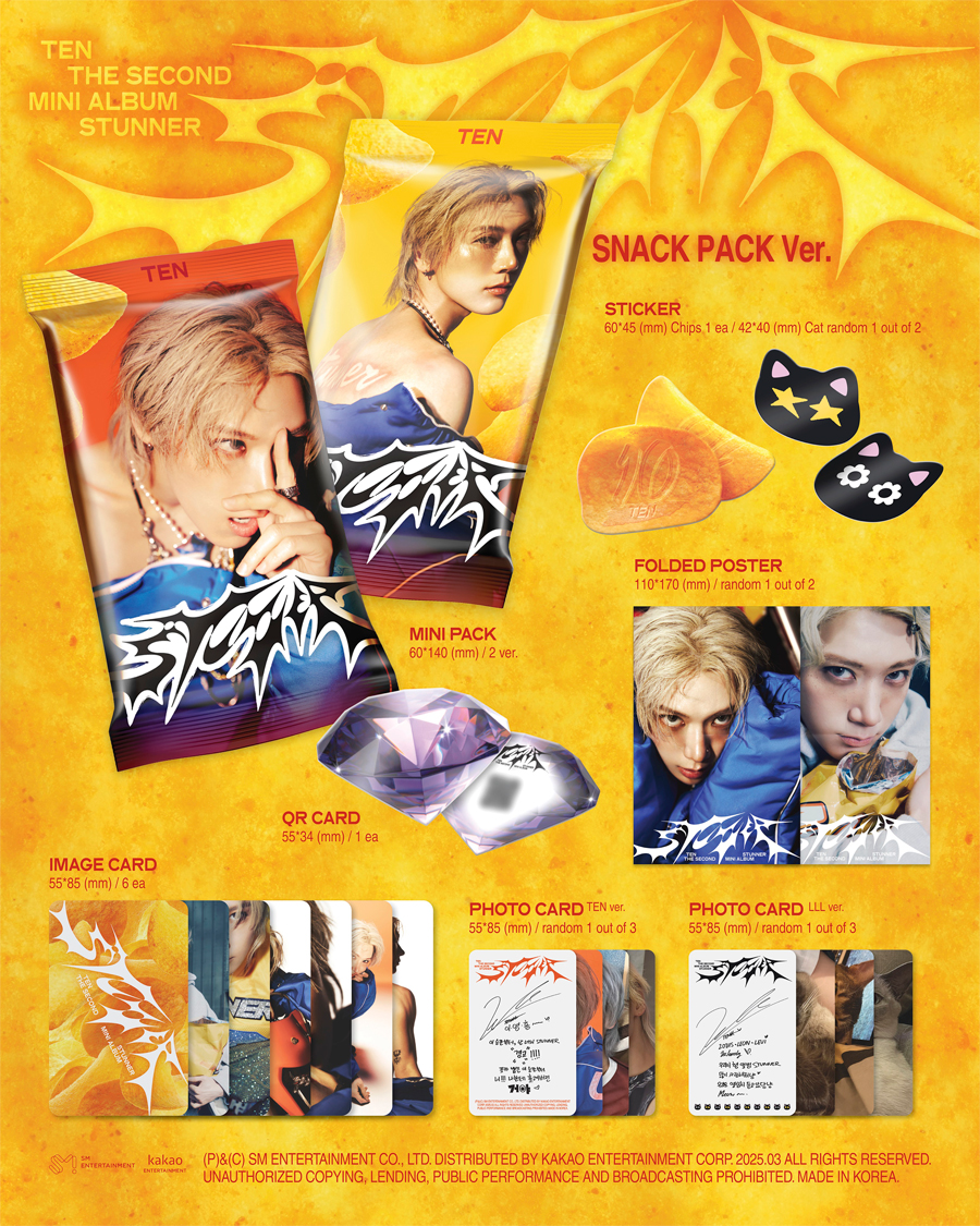TEN 2ND MINI ALBUM - STUNNER (SNACK PACK VERSION)