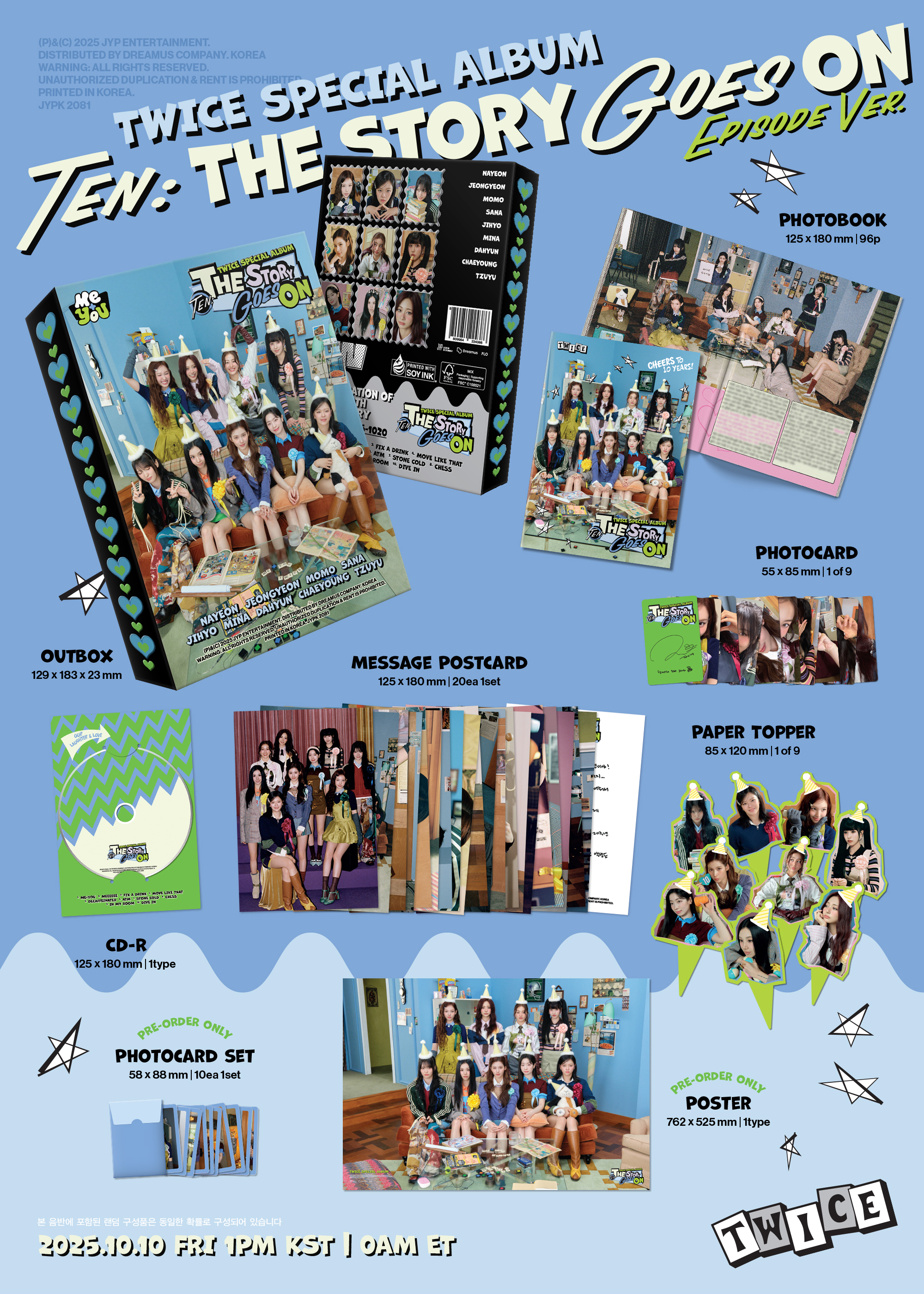 TWICE SPECIAL ALBUM - TEN: THE STORY GOES ON (EPISODE VER.)