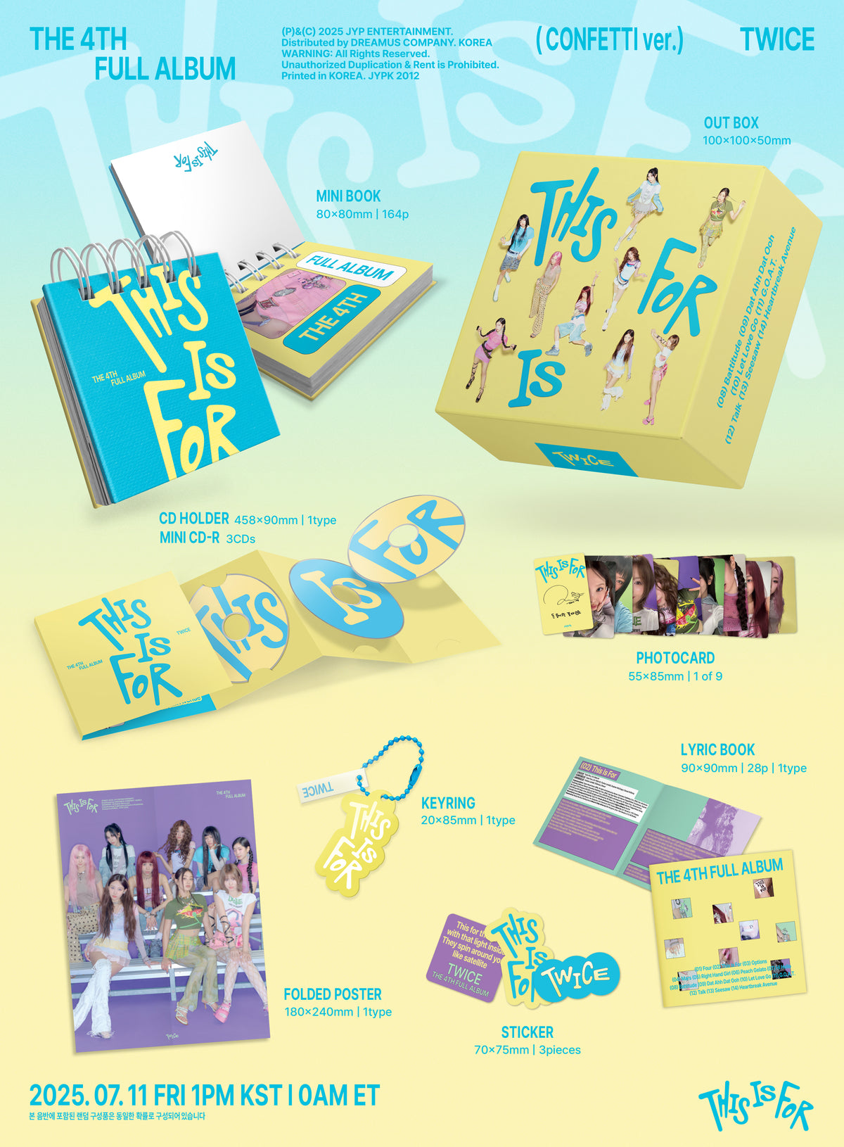 TWICE 4TH FULL ALBUM - THIS IS FOR (CONFETTI VER.)