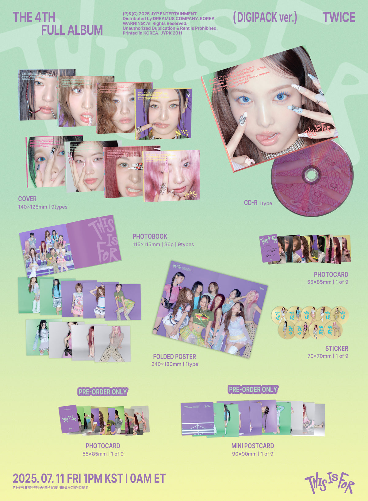 TWICE 4TH FULL ALBUM - THIS IS FOR (DIGIPACK VER.)