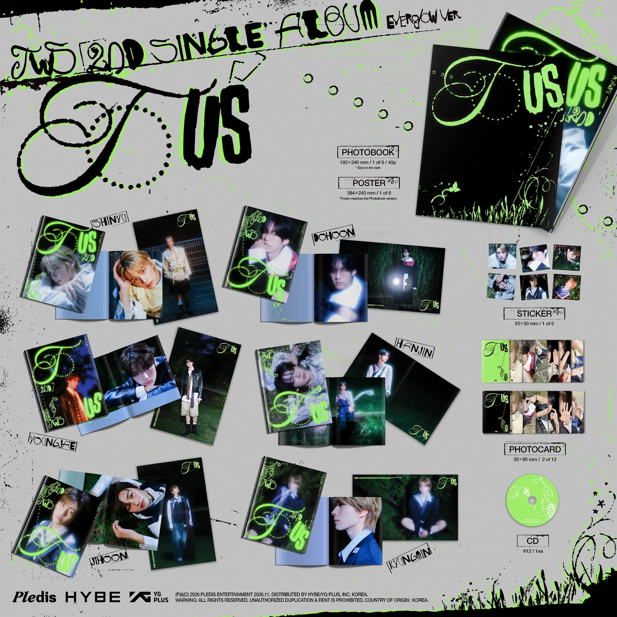 TWS - 2ND SINGLE ALBUM [TO US] (EVERGLOW VER)