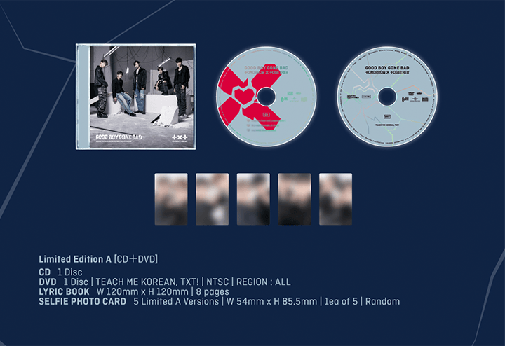 TOMORROW X TOGETHER (TXT) 3RD SINGLE ALBUM - GOOD BOY GONE BAD (JAPANESE ALBUM)