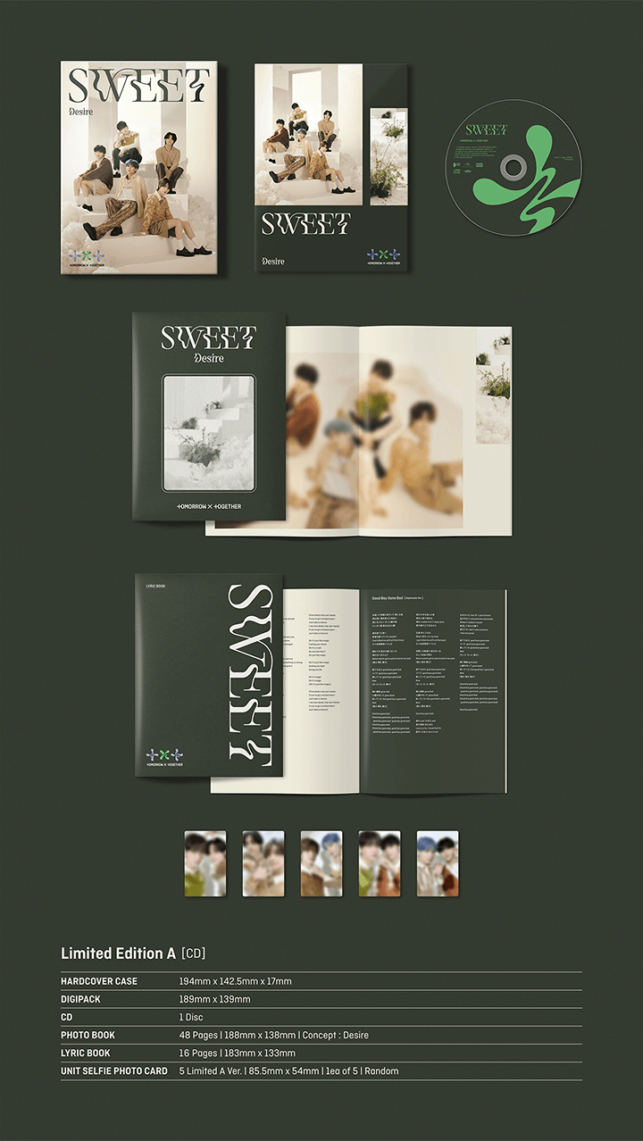 TOMORROW X TOGETHER (TXT) 2ND SINGLE ALBUM - SWEET (JAPANESE ALBUM)