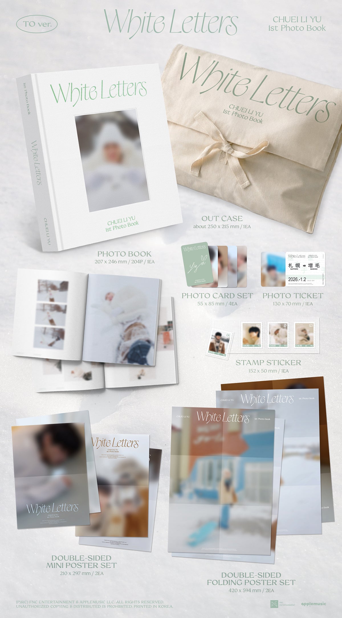 CHUEI LI YU 1ST PHOTO BOOK - WHITE LETTERS