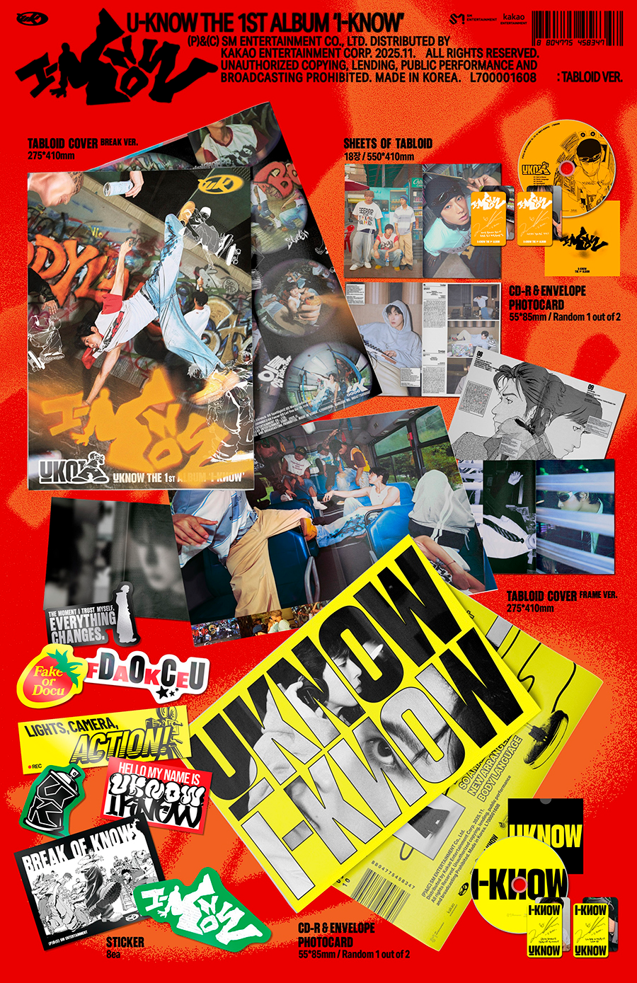 U-KNOW 1ST ALBUM - I-KNOW (TABLOID VER.)