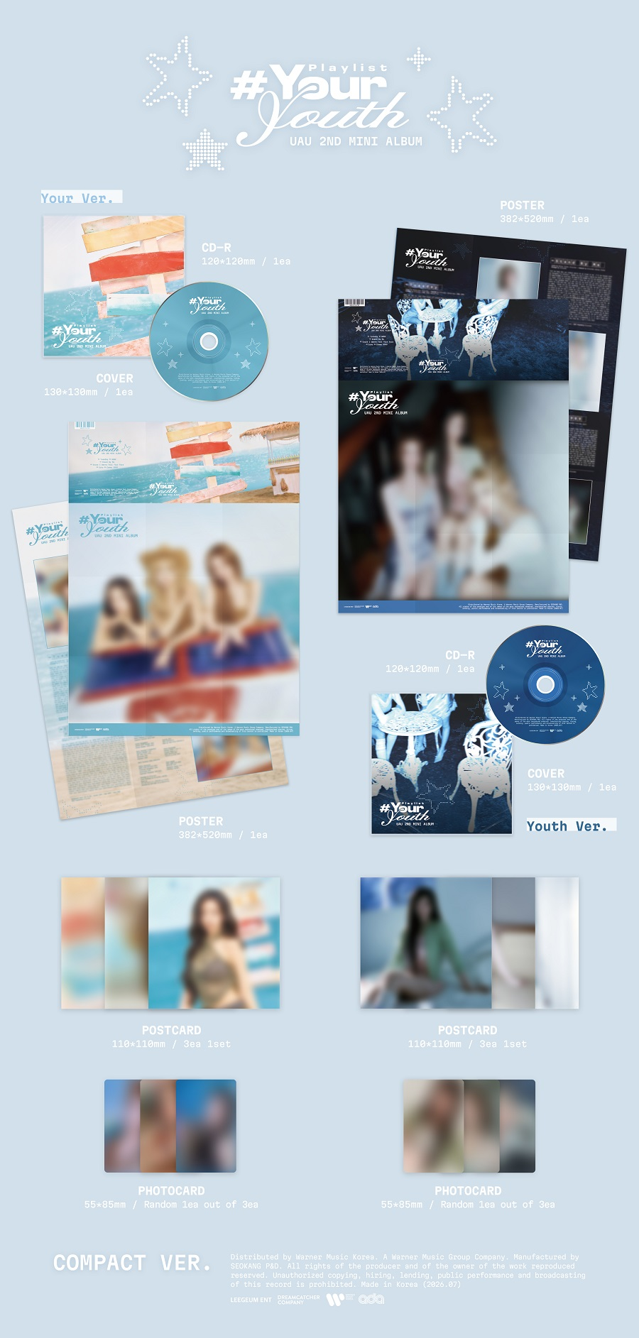 UAU 2ND MINI ALBUM - PLAYLIST #YOUR YOUTH (COMPACT VER.)