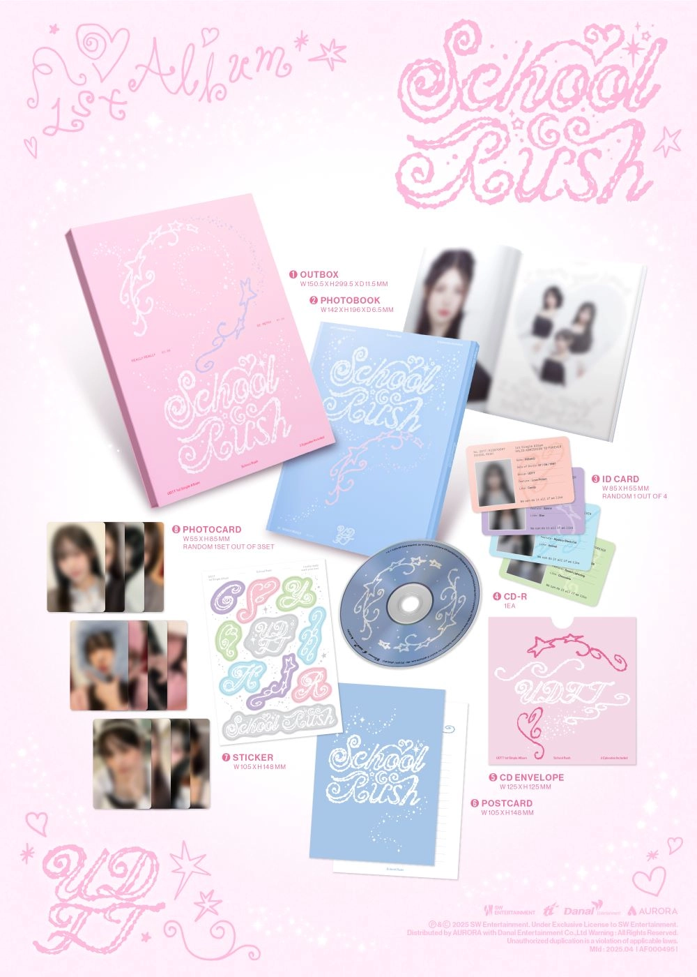 UDTT - 1st Single Album [School Rush]