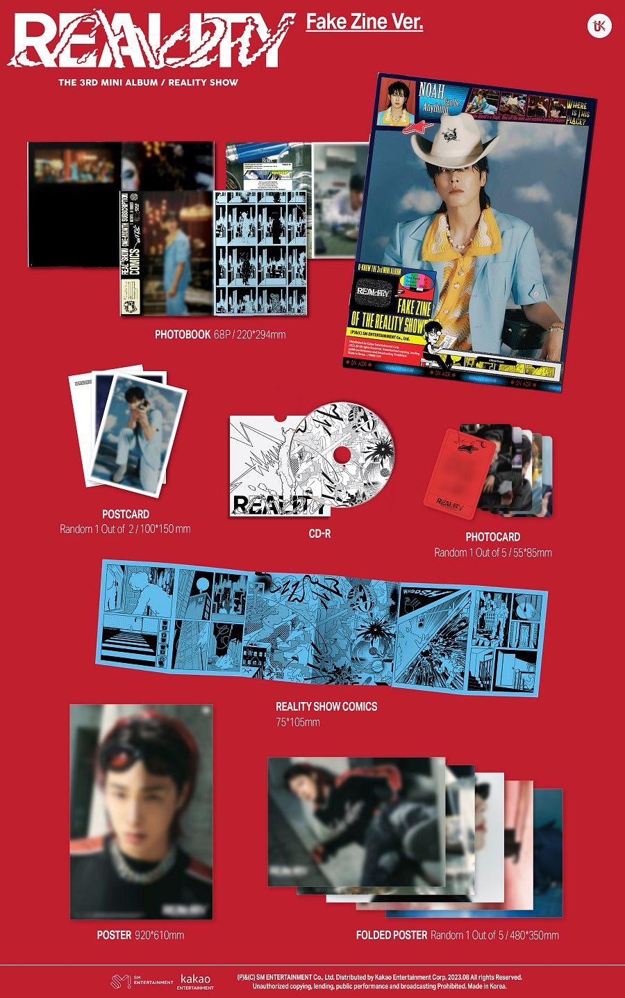 U-KNOW Yunho Mini Album Vol. 3 - Reality Show (Fake Zine Version)