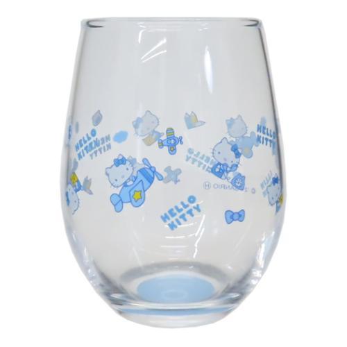 SANRIO© Hello Kitty Glass Blue (Made In Japan)