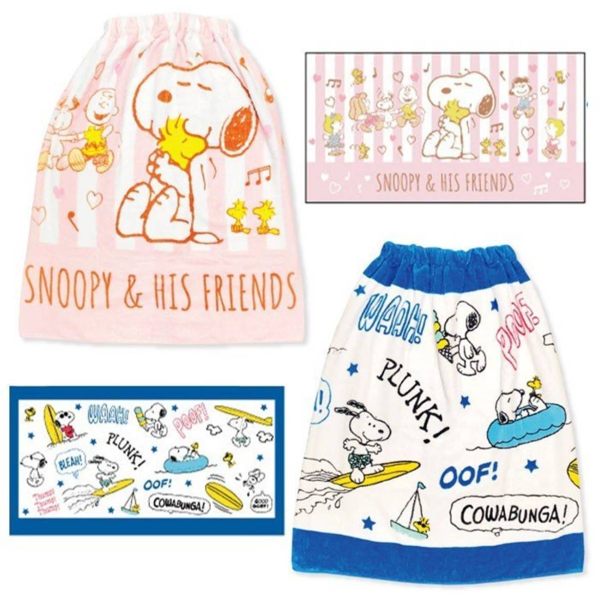 PEANUT SNOOPY© Large Wrap Towel (Japan Edition)