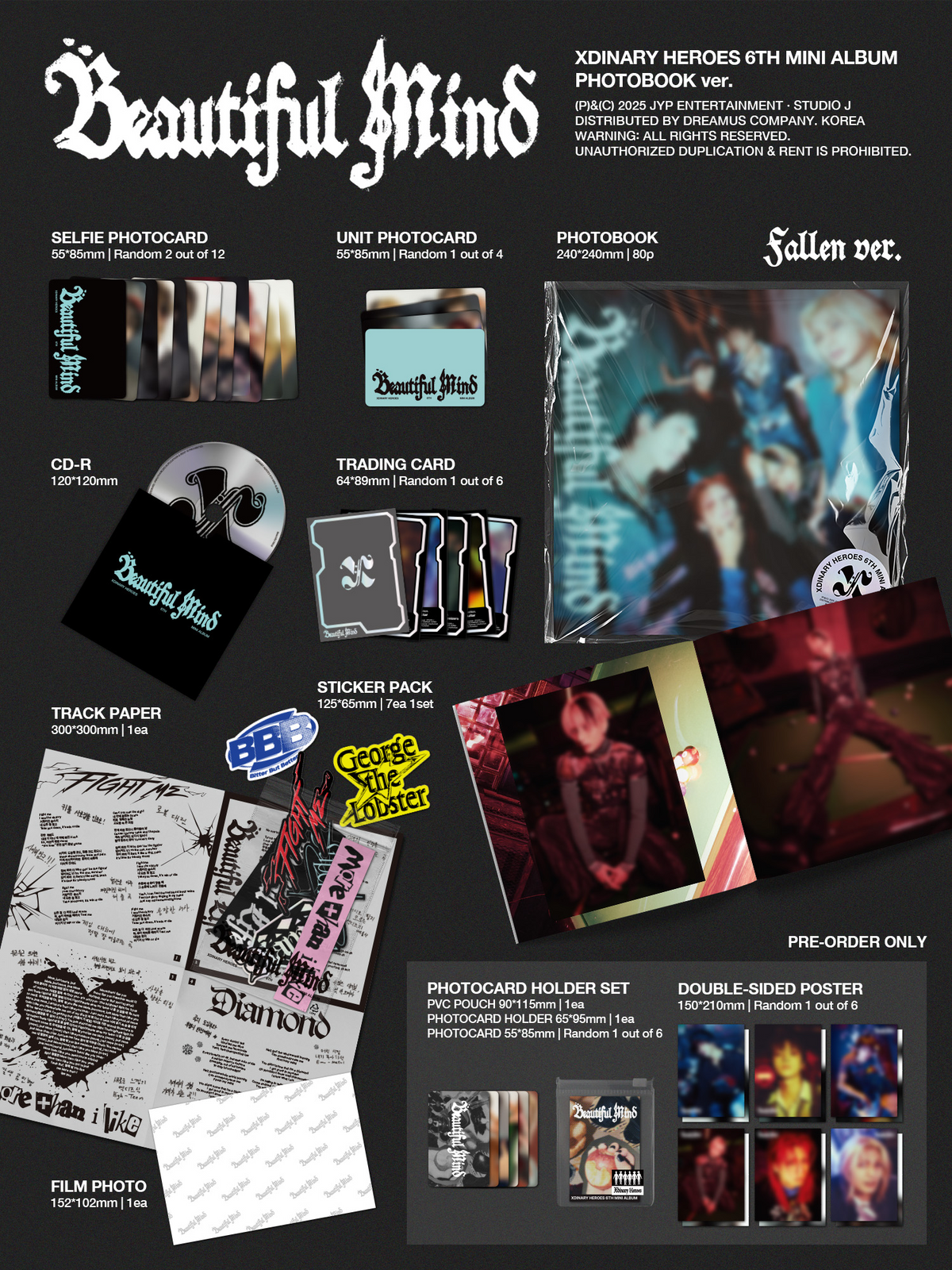 XDINARY HEROES 6TH MINI ALBUM - BEAUTIFUL MIND