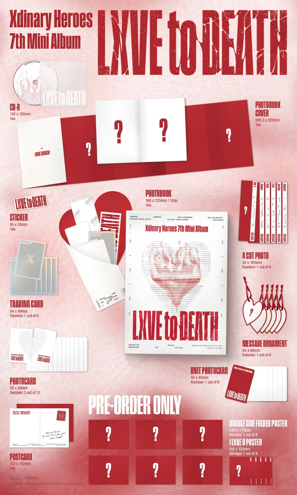 XDINARY HEROES - 7TH MINI ALBUM (LXVE TO DEATH)