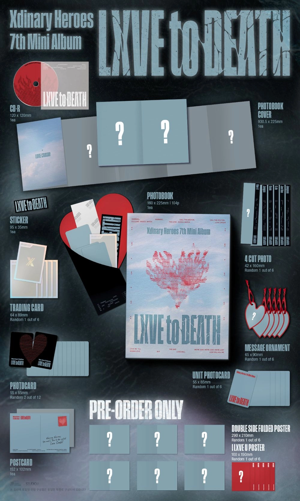 XDINARY HEROES - 7TH MINI ALBUM (LXVE TO DEATH)