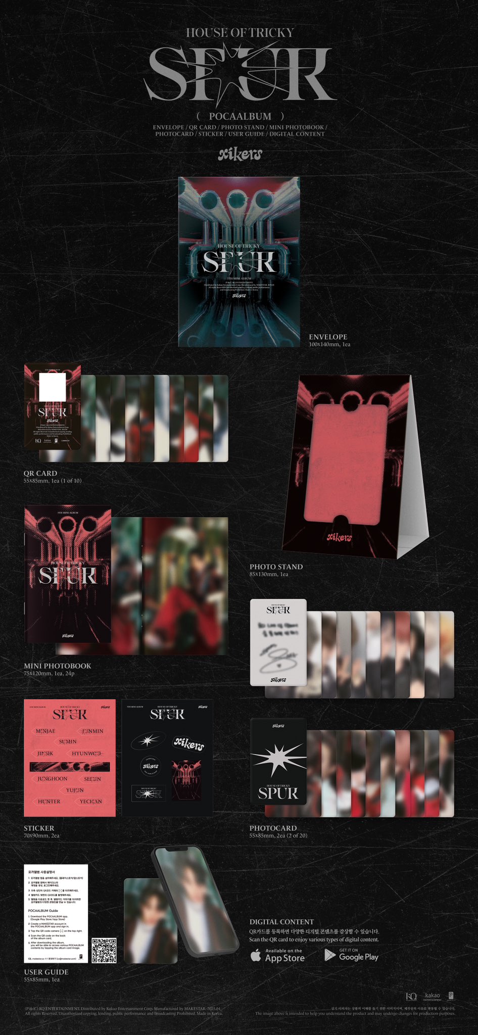 XIKERS 5TH MINI ALBUM - HOUSE OF TRICKY : SPUR (POCAALBUM)