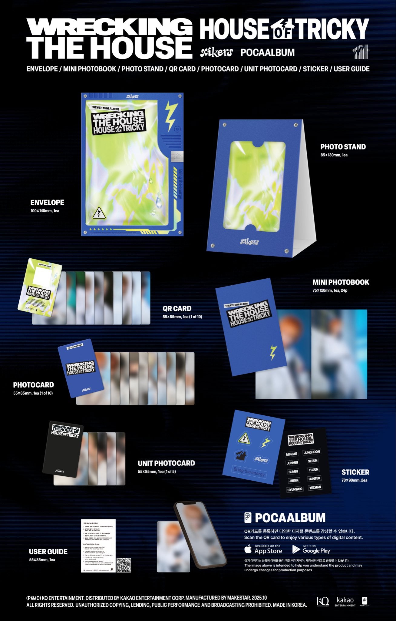 XIKERS 6TH MINI ALBUM - HOUSE OF TRICKY : WRECKING THE HOUSE (POCAALBUM)